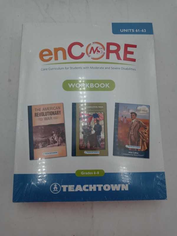 Teachtown enCore Core Curriculum for Students Workbook Gr 6-8 Units 61-63