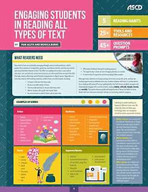Engaging Students in Reading All – Wall Chart, by Allyn Pam Burns – Very Good