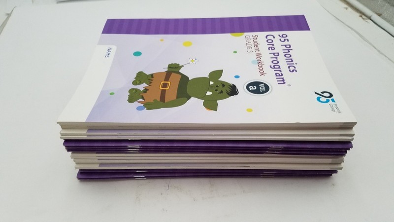 95 Phonics Core Program, Gr 3-Student Wkbk Set (A,B.C,D) for 5 Students-20 books gallery