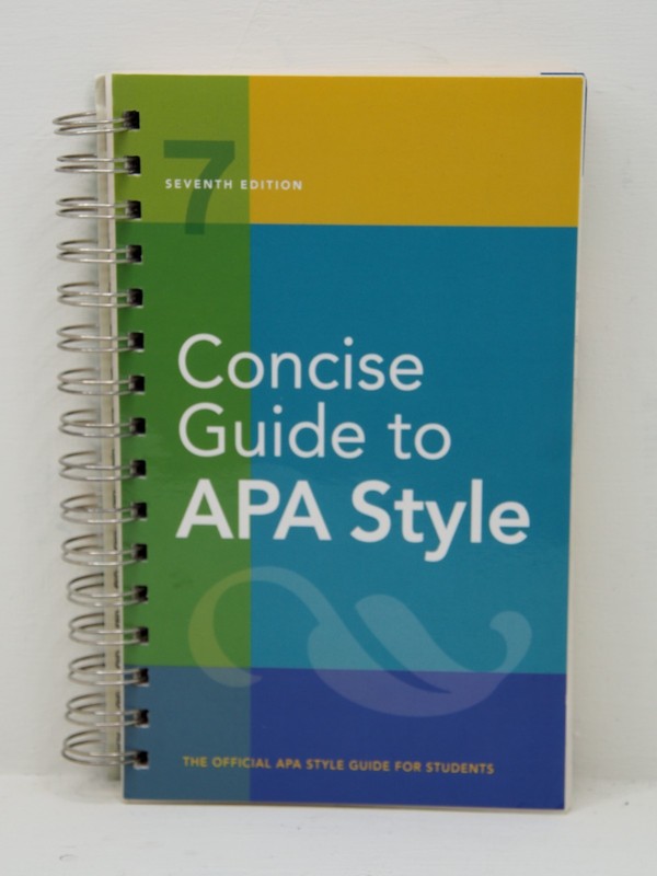 Concise Guide to APA Style 7th Edition for Students OFFICIAL Spiral