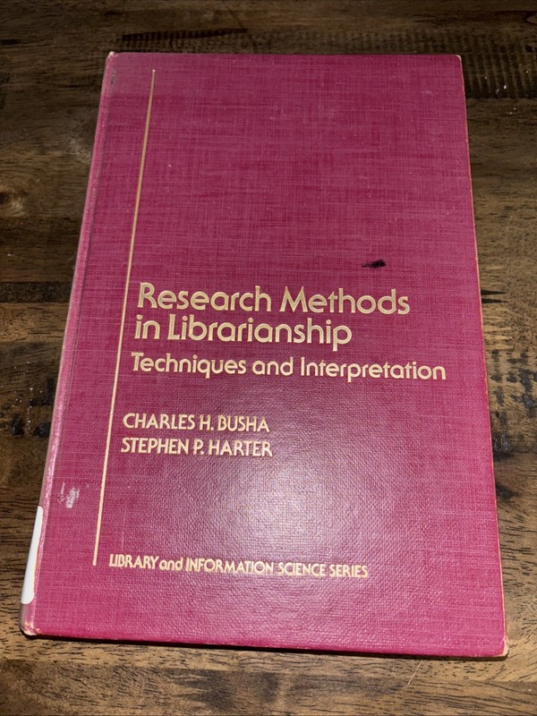 Library and Information Science Ser.: Research Methods in Librarianship :…