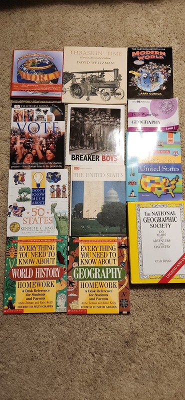 History and Geography book lot of 12