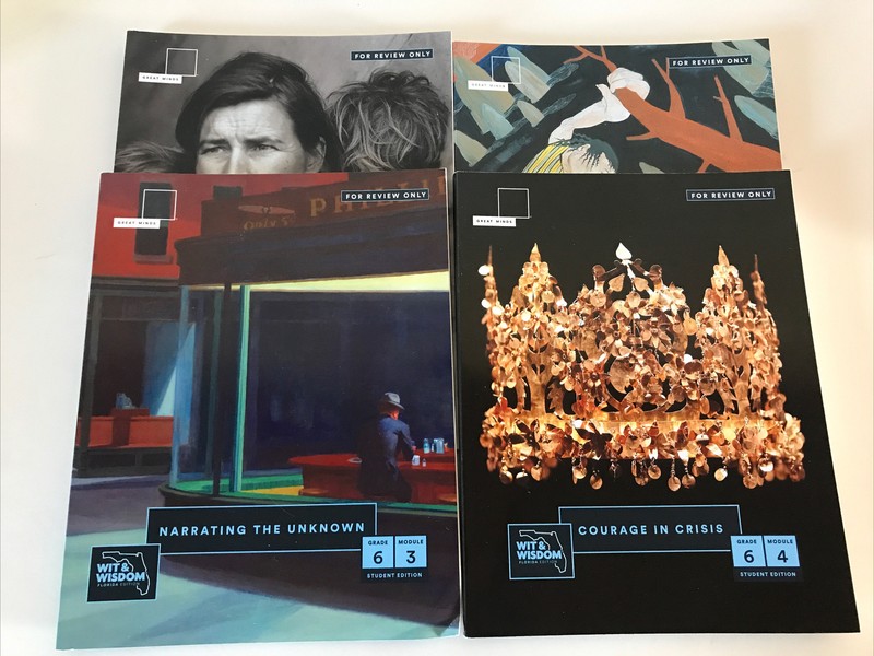 Great Minds Wit & Wisdom Florida Edition Grade 6, Modules 1, 2, 3 & 4, Review Ed