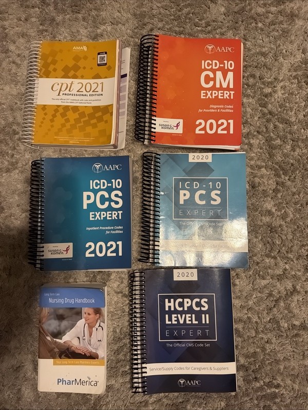 Lot Of Medical Books CPT2021 ICD-10 2021 HCPCS Level II Nursing Drug Handbook gallery