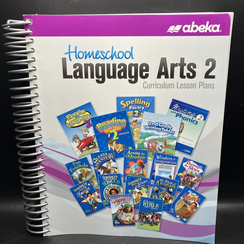 Abeka Homeschool Language Arts 2 Curriculum Lesson Plans Spiral Bound Christian