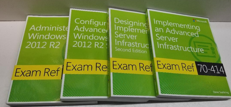 Microsoft Exam Ref Books Bundle (4) 70-411, 70-412, 70-413, 70-414 2012