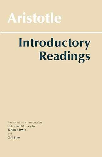 Aristotle: Introductory Readings (Hackett – Paperback, by Aristotle – Very Good