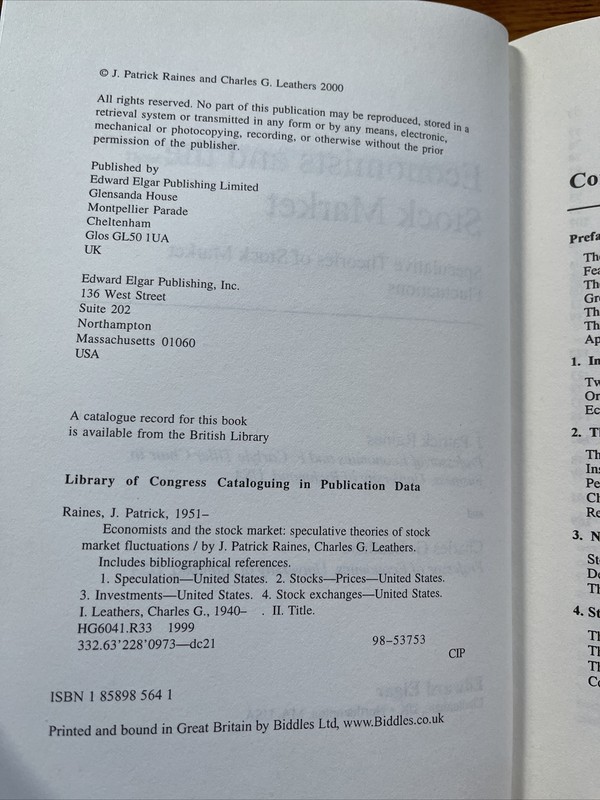 Economists and the Stock Market Speculative J. Patrick Raines Charles Leathers gallery
