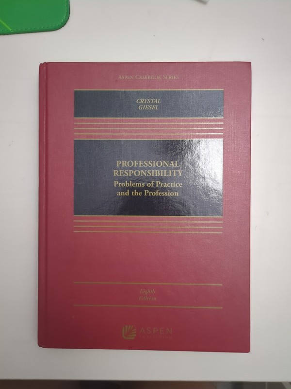 EBOOK ONLY Professional Responsibility 8th Eighth Edition Crystal Giesel