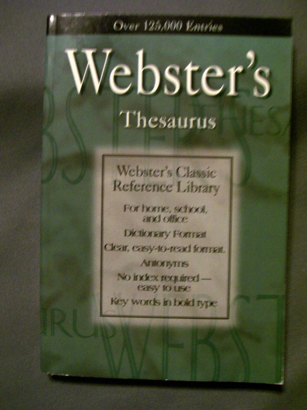 Webster’s Thesaurus (1997, Softcover) Over 125,000 Entries