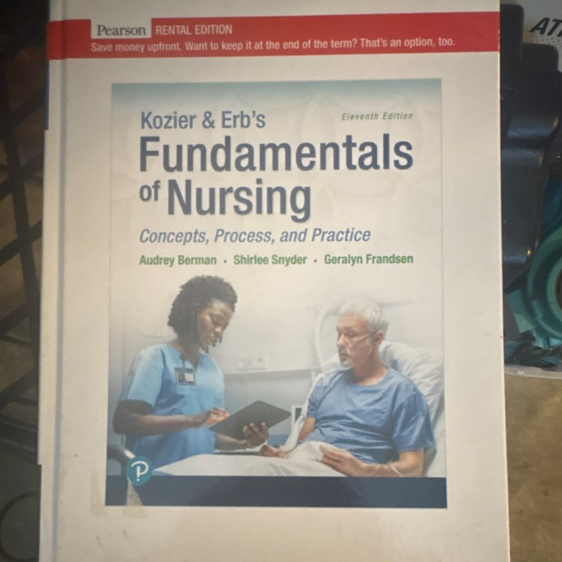 Pearson Kozier & Erb’s Fundamentals of Nursing Eleventh Edition Hardcover