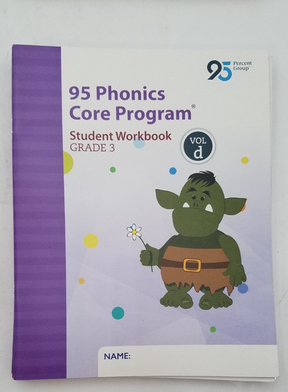 95 Phonics Core Program, Gr 3-Student Wkbk Set (A,B.C,D) for 5 Students-20 books gallery