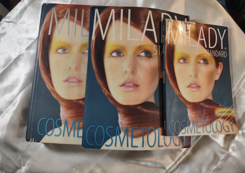 Set Of MILADY Standard Cosmetology | 2012 | HC Book, Workbook & Exam Review