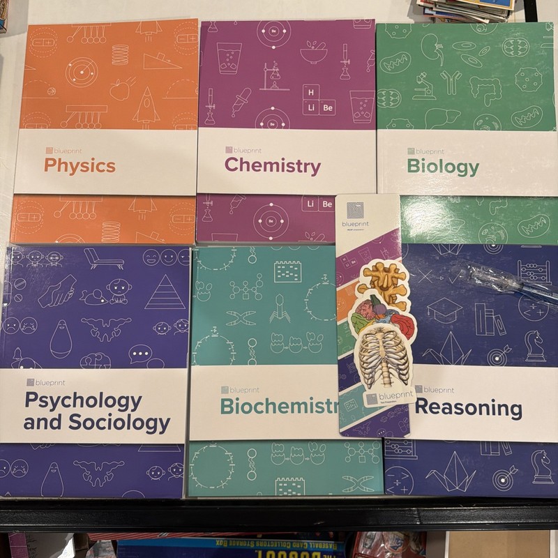 BRAND NEW The Next Evolution Blueprint MCAT Prep FULL BOOK SET (All 6 Books)