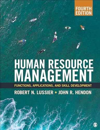 Human Resource Management: Functions, – Paperback, by Lussier Robert N.; – Good