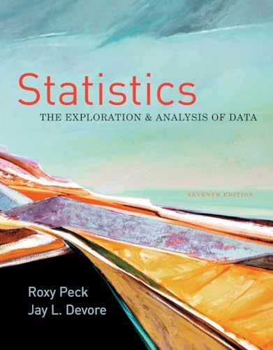 Statistics: The Exploration & – Hardcover, by Peck Roxy; Devore – Acceptable n