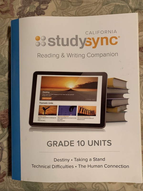 CAlifornia Studysync Grade 10 Units Reading & Writing Companion