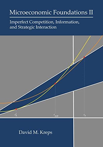 MICROECONOMIC FOUNDATIONS II 8211 IM by David M. Kreps Hardback Self Help