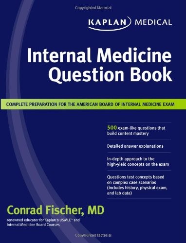 Kaplan Medical Internal Medicine Question Book – Fischer, Conrad – Good – Se…
