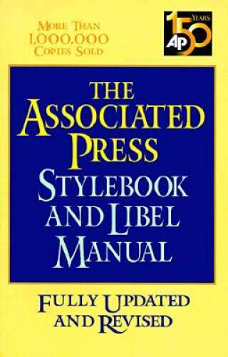 The Associated Press Stylebook and Libel Manual – Paperback – ACCEPTABLE
