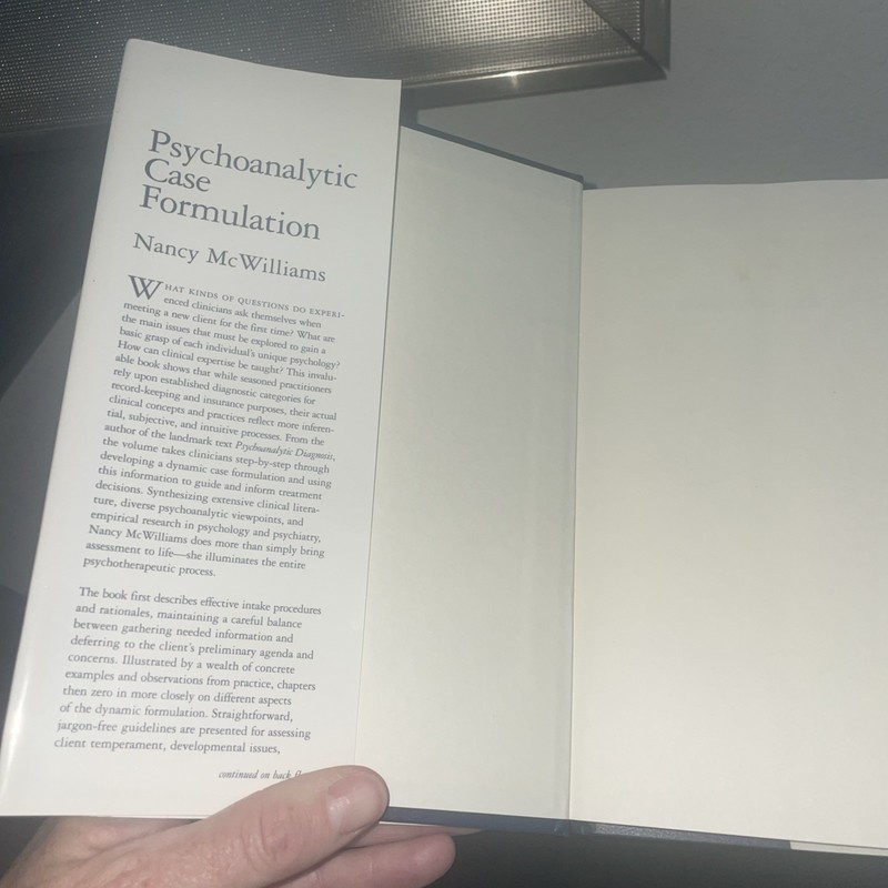 Psychoanalytic Case Formulation by Nancy McWilliams (1999, Hardcover) gallery