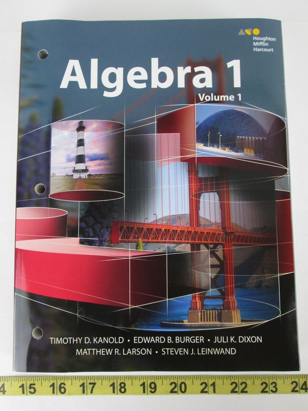 Houghton Mifflin Harcourt Algebra 1 Volume 1 Interactive Student Textbook SKU A