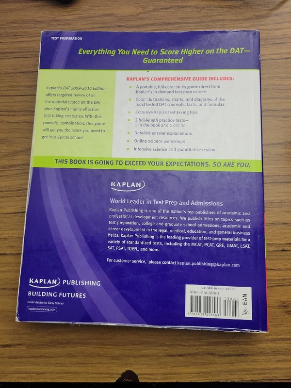 Kaplan DAT, Test Prep And Admissions, Review Notes and DAT Destroyer gallery