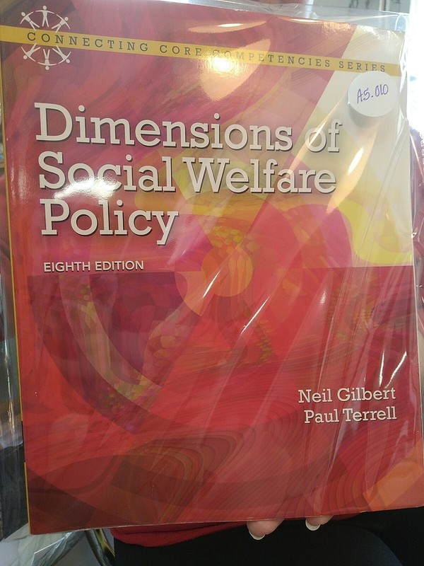 Dimensions of Social Welfare Policy Paperback Neil Gilbert clean copy see pics