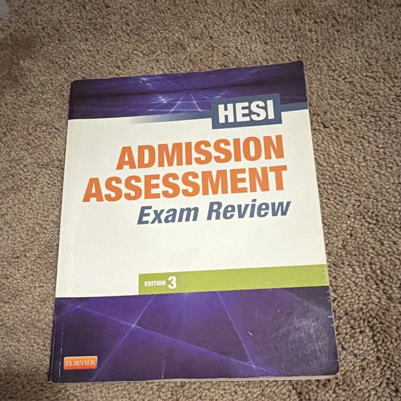 Elsevier HESI Admission Assessment Exam Review 3rd Ed Study Guide Nursing