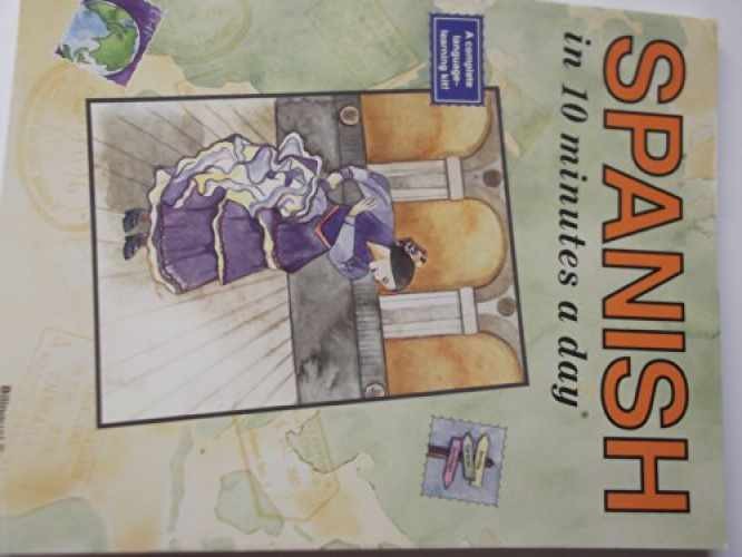 Spanish in 10 Minutes a Day® – Paperback, by Kershul Kristine K. – Acceptable