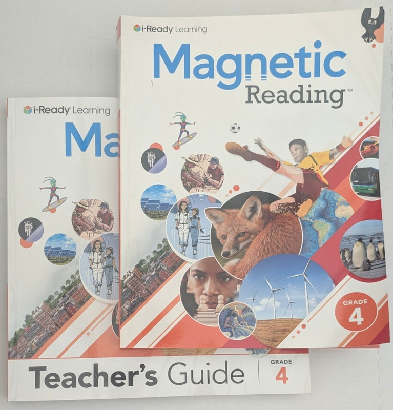 (set) I-Ready Learning Magnetic Reading Grade 4 With TEACHER'S GUIDE