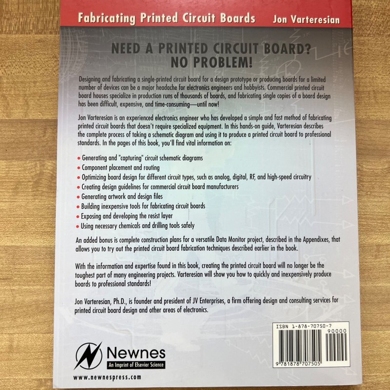 Fabricating Printed Circuit Boards by Jon Varteresian CD-ROM w/ PC board tools gallery