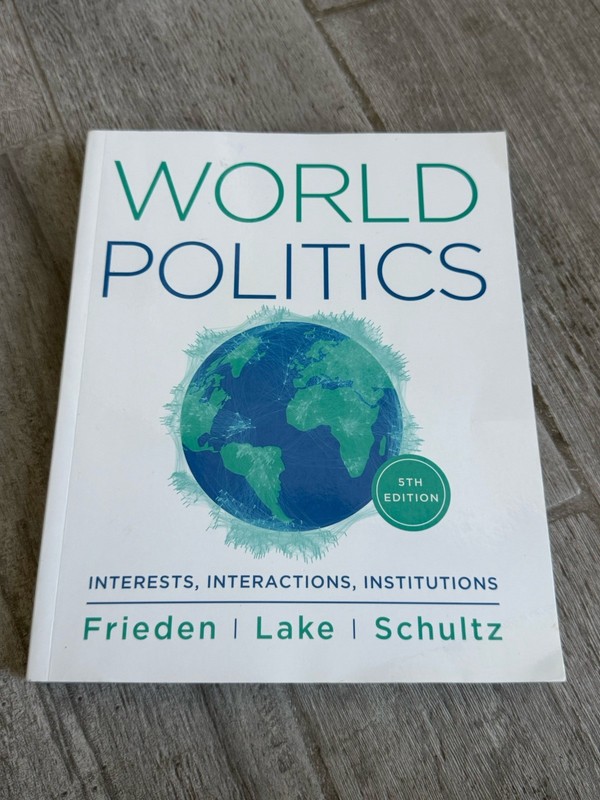 🌎 World Politics: Interests, Interactions, Institutions – 5th Edition Paperback