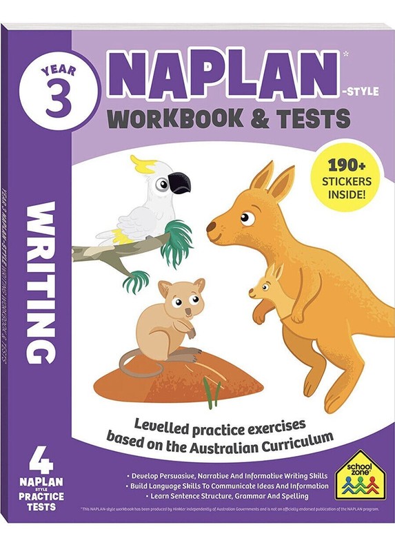 2022 Year 3 Naplan Style Writing Workbook Hinkler Learning Book Kids School Zone