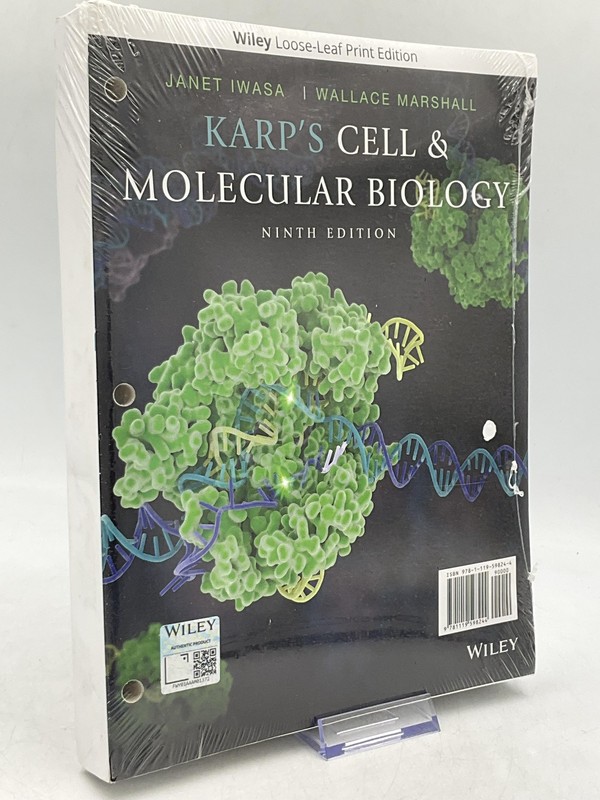 Karp’s Cell & Molecular Biology Iwasa Marshall Ninth Ed Loose-Leaf Wiley
