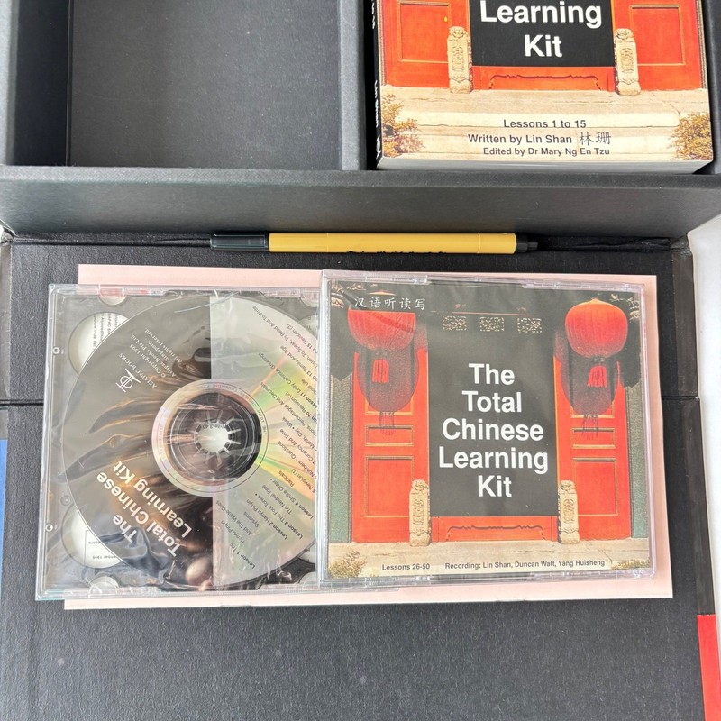 The Total Chinese Learning Kit by Lin Shan CDs Cards Characters Excellent gallery