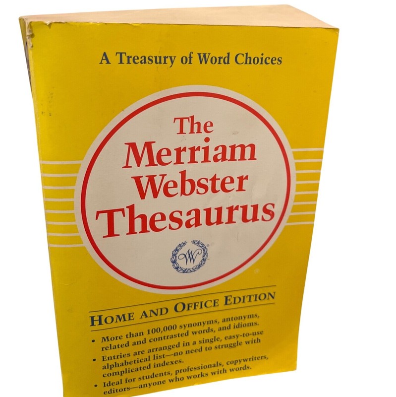 The Merriam-Webster Thesaurus by Inc. Staff Merriam-Webster (1991, Paperback)