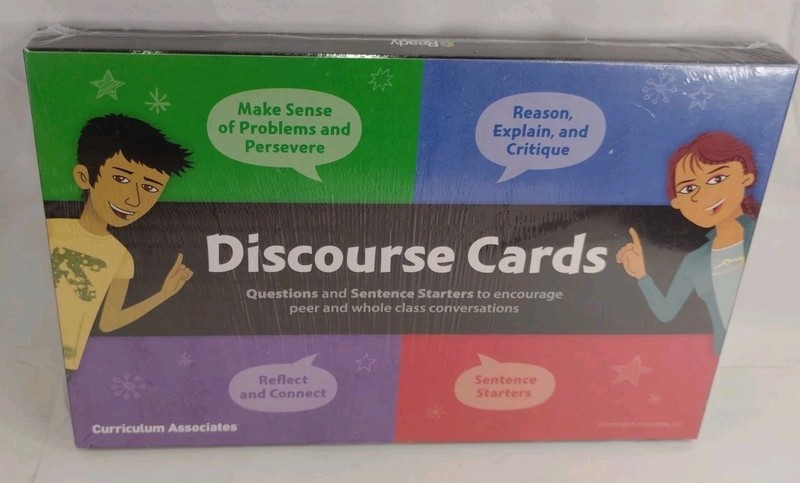 Curriculum Associates Discourse Cards: QUESTIONS AND SENTENCE STARTERS – NEW