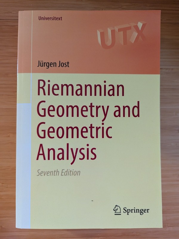 Riemannian Geometry and Geometric Analysis, Paperback by Jost, Jürgen, Like N…