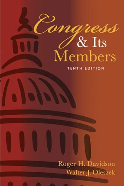 Congress and Its Members Paperback Walter J., Davidson, Roger H.