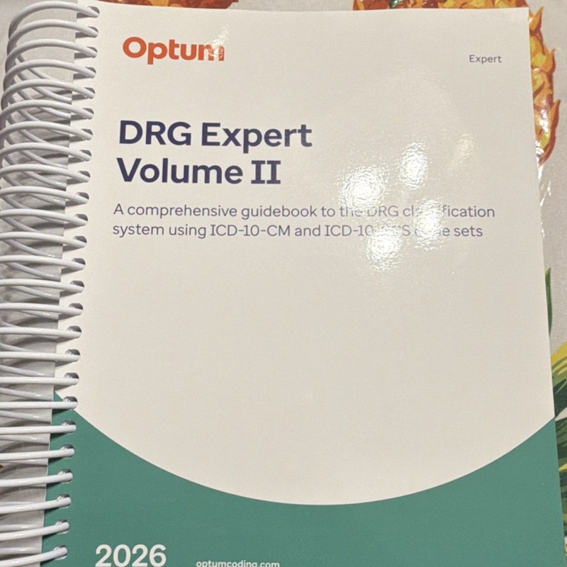 Optum DRG Expert Volume II 2026 Spiral Bound Medical Coding & Billing Textbook