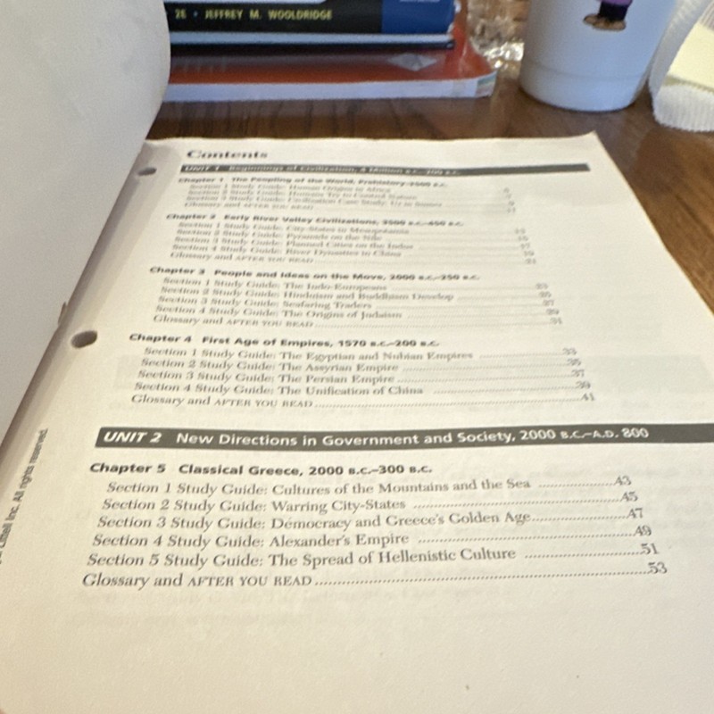 McDougal Littell World History Patterns of Interaction Study Guide High School gallery