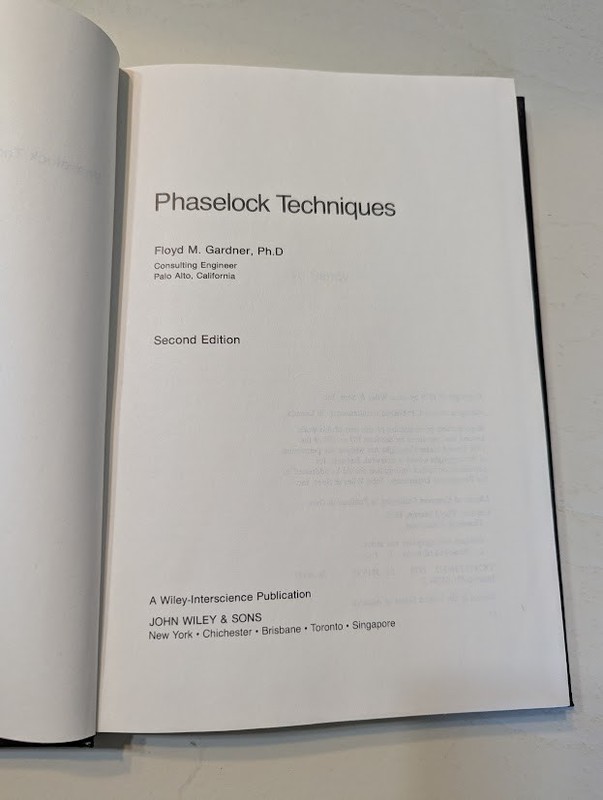 Phaselock Techniques by Floyd M. Gardner, Second Edition