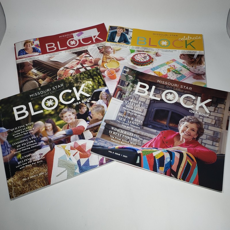 Lot of 4 Missouri Star Block Magazines Idea Book 2017-2022 EUC