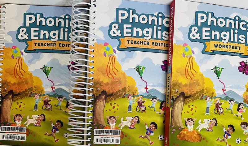 BJU Phonics & English 1 Teacher Edition Set & Student Worktext 5th Edition