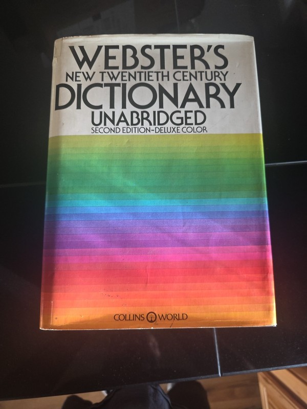 Dictionary Unabridged Second Edition Deluxe Color Websters Twentieth Century