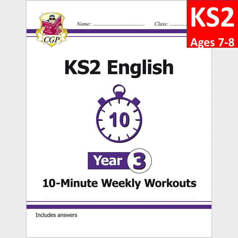KS2 Year 3 English 10 Minute Weekly Workouts with Answer Ages 7-8 CGP