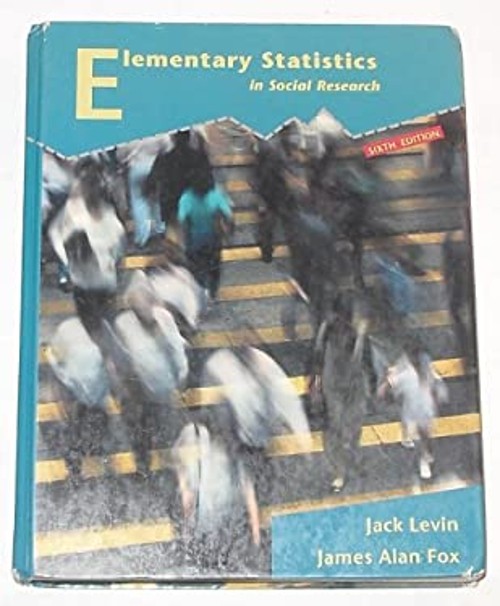 Elementary Statistics in Social Research Hardcover James A., Levi