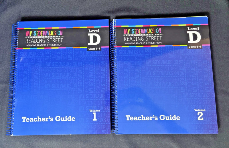 4th Grade MY SIDEWALKS ON READING STREET Level D Vol 1 & 2 Units 1-6 Teacher Ed