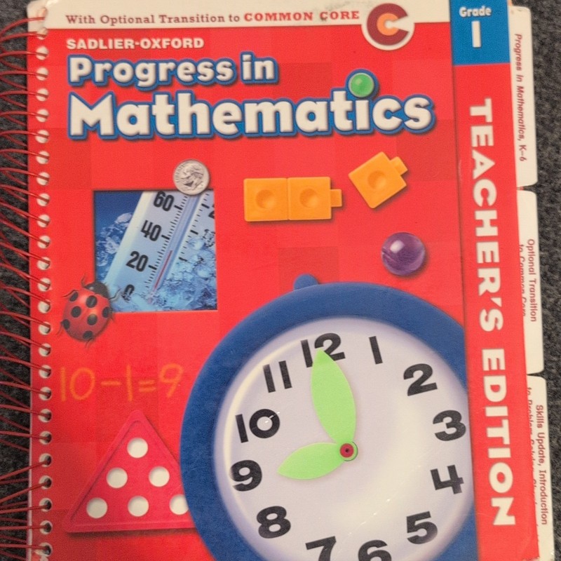 Sadlier-Oxford Progress in Mathematics Grade 1 Teacher’s Edition Spiral 2012